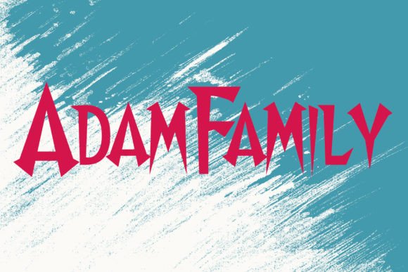 Adam Family Font for Halloween and Horror-Themed Designs