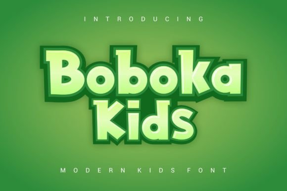 Boboka Kids: A Playful Font for Eye-Catching Campaigns