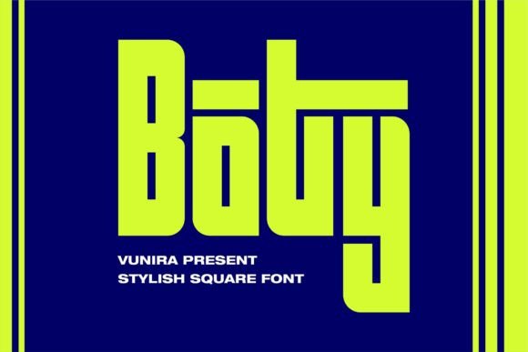 Boty: A Futuristic Font for Handmade Creations