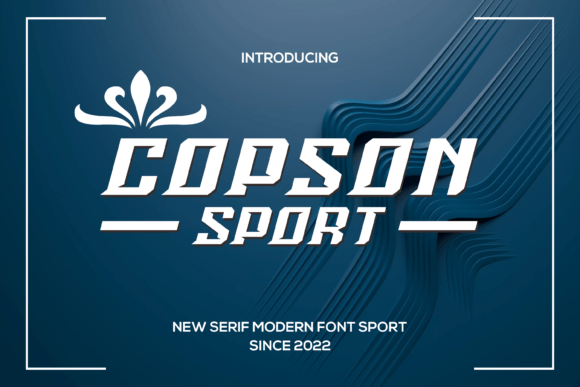 Copsonsport: A Modern Display Font for Web Projects