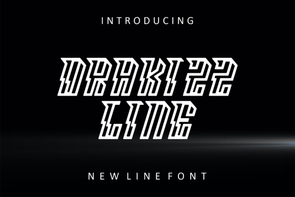 Drakizz Line: A Bold Display Font for Modern Campaigns