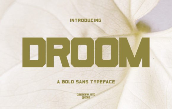Droom Display Font for Handmade Creations