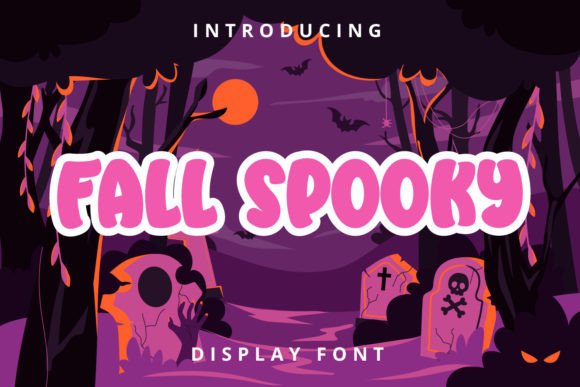 Fall Spooky Font for Halloween-Themed Designs