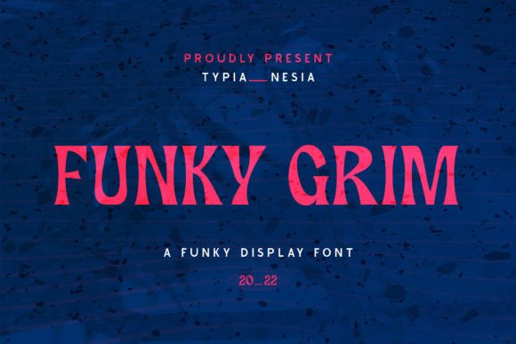 Funky Grim – A Playful Pop Retro Spooky Horror Display Font