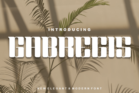 Gabregis: A Modern Display Font for Craft Creators