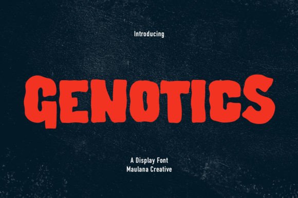 Genotics: A Playful Display Font for Bold Branding