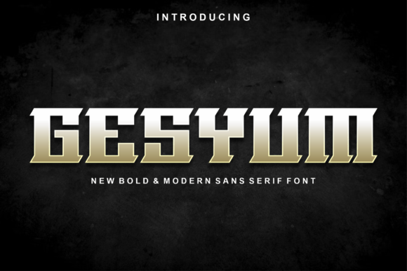 Gesyum: The Modern Display Font That Elevates Your Campaigns