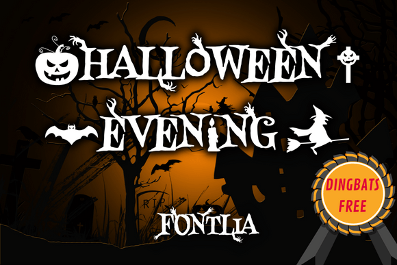 Halloween Evening Font for Business Branding