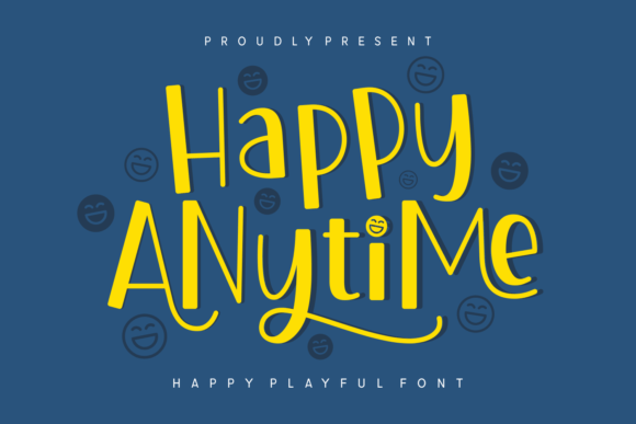 Happy Anytime: A Joyful Display Font for Modern Web Design