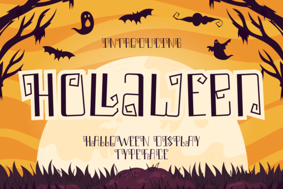 Hollaween Font for Web Design: A Spooktacular Display Typeface