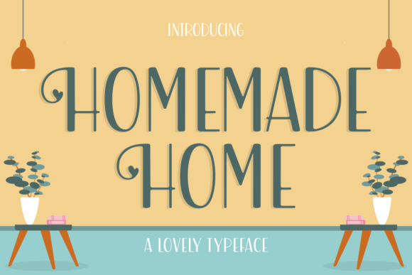 Homemade Home Font for Web Design Projects