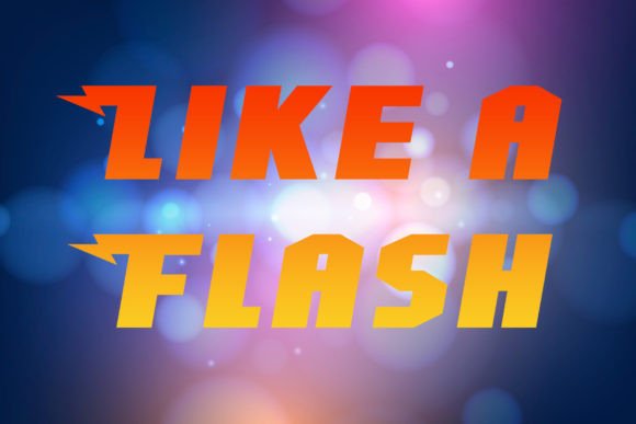 Like a Flash: A Bold Display Font for Eye-Catching Campaigns