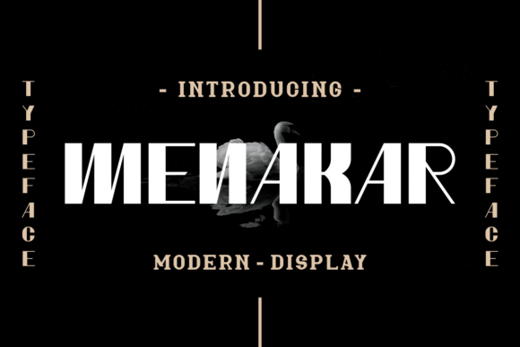 Menakar: A Bold Display Font for Small Business Branding