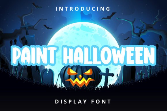 Paint Halloween Font for Bold Web Design