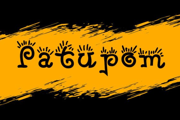 Patupom: A Playful Display Font for Bold Campaigns