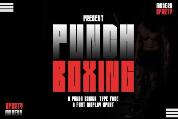 Punch Boxing Font for Handmade Projects