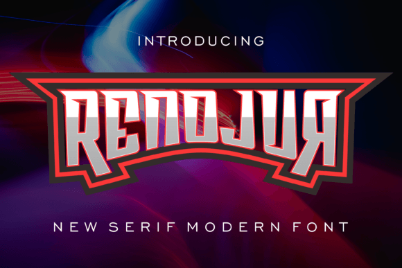 Renojur: A Playful Display Font for Bold Branding