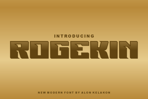 Rogekin Display Font for Bold Web Design