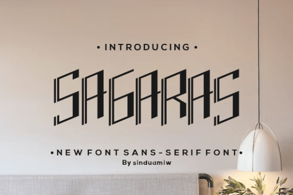 Sagaras: A Modern Font for Handmade Creations
