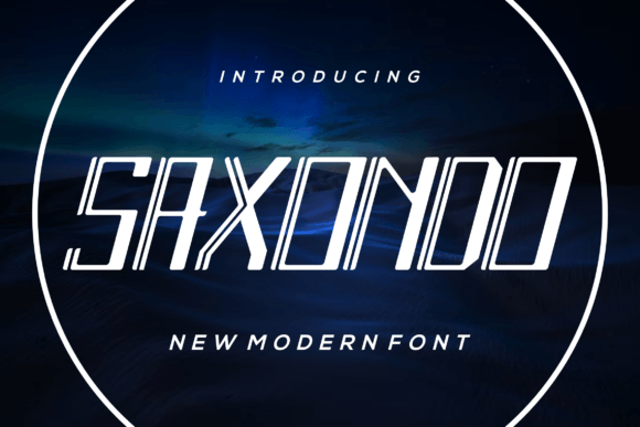 Saxondo: A Modern Display Font for Bold Branding