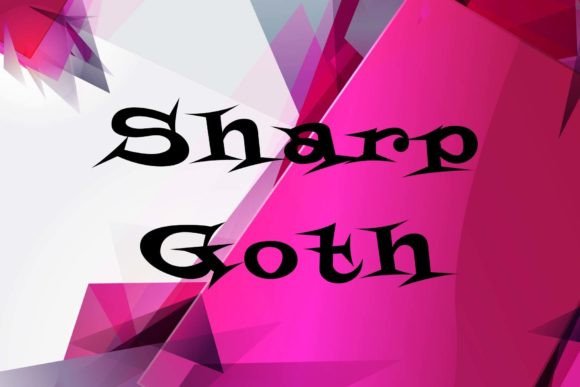 Sharp Goth Font for Handmade Creations