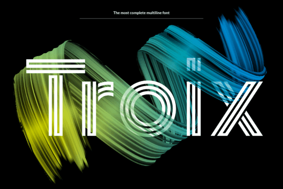 Troix: A Display Font for Bold Branding
