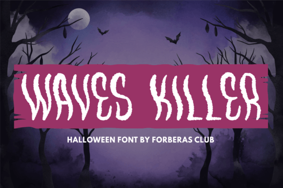 Waves Killer: A Spooky Display Font for Digital Projects